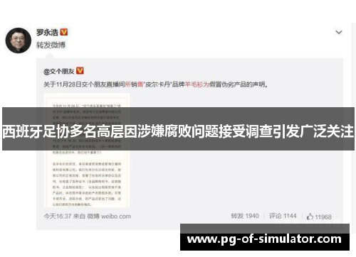 西班牙足协多名高层因涉嫌腐败问题接受调查引发广泛关注 西班牙足协多名高层因涉嫌腐败问题接受调查引发广泛关注